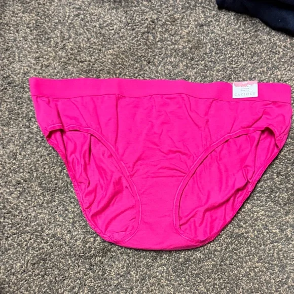 Cacique Vibrant Pink and Soft Gray Panties Trio New With Tags 18/20 - Picture 5 of 6